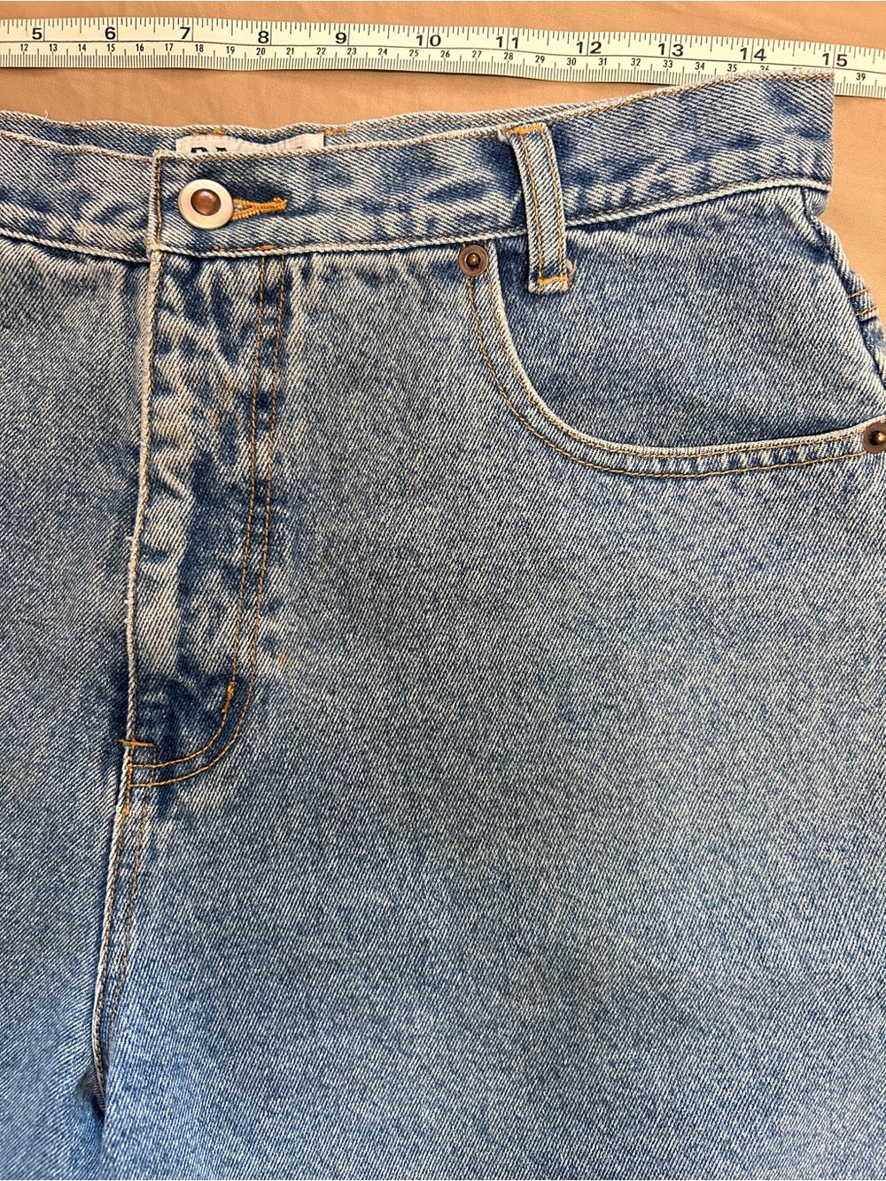 Vintage Denim Shorts Sz S/M - Picture 5 of 10